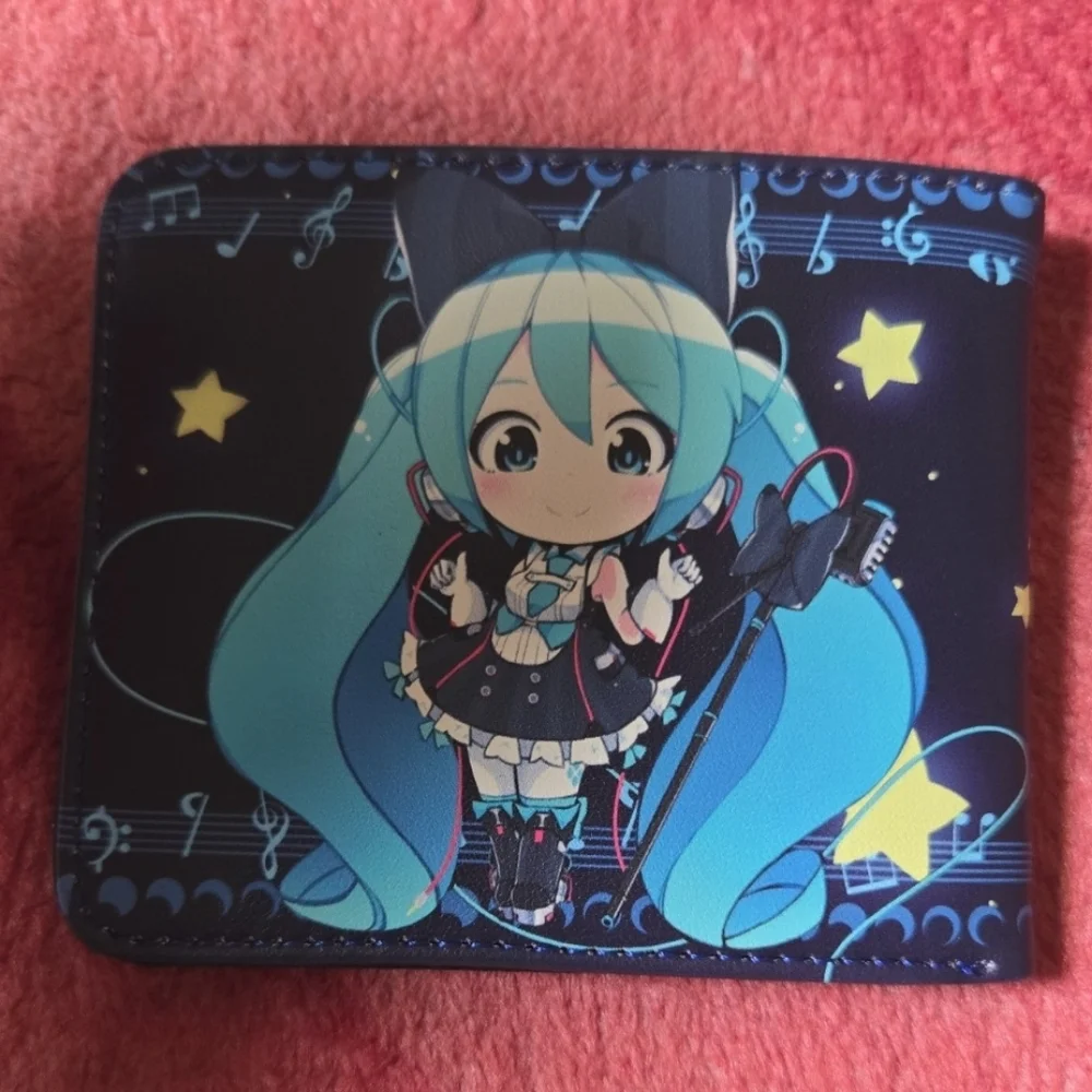 New hatsune miku anime manga leather wallet